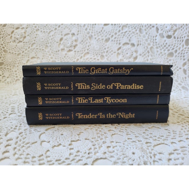 A set of four books by F. Scott Fitzgerald. The classics include The Great Gatsby (1953), This Side of Paradise (1948 -...