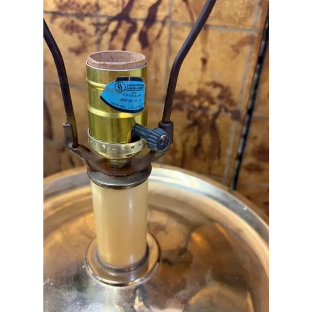 Mid 20th Century Mid Century Brass Urn Lamp, Signed For Sale - Image 5 of 7