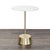 Marble top on a sculptural metal base in an antique brass finish. Brand: West Elm. Original Price: $172. Dimensions (in):...