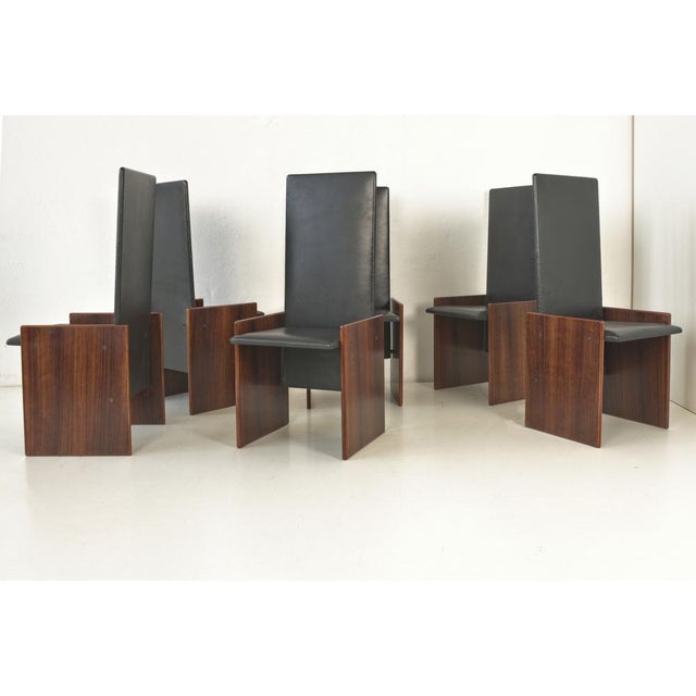 6 chairs kazuki designer: kazuhide takahama year: 1968 manufacturer: gavina, milan country: italy measurements: h 107 cm...
