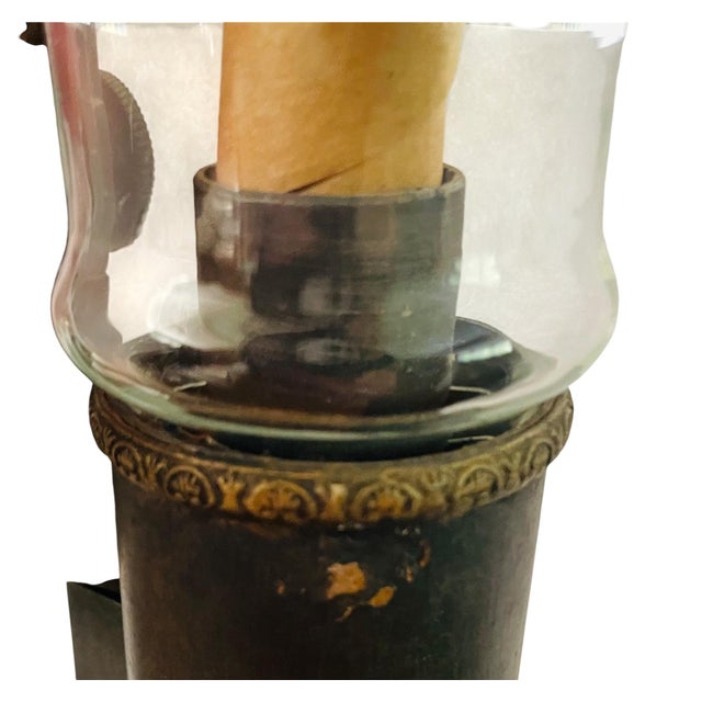 Metal Early 1900s Bouillotte Table Lamp For Sale - Image 7 of 8