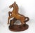 1960s Mid-Century Hand-Carved Wooden Rearing Stallion on Natural Base – 17.5"h For Sale - Image 5 of 18
