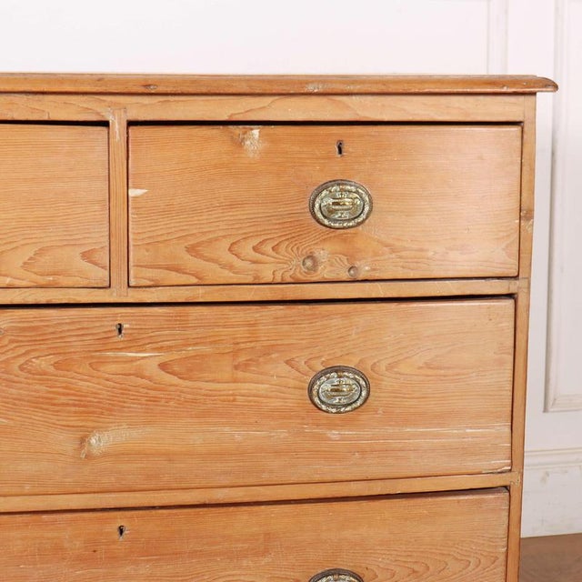English Pine Chest of Drawers For Sale - Image 3 of 9