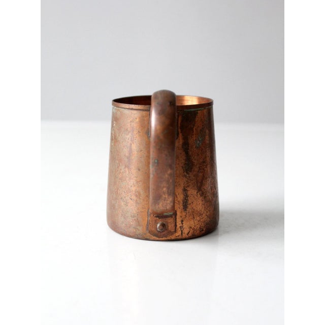 Vintage Copper Mug With Riveted Handle For Sale - Image 6 of 10