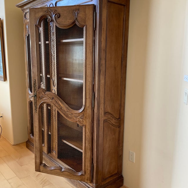 French Late 20th Century French Style Armoire Cabinet For Sale - Image 3 of 6
