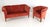 An earlier Danish Mid Century Modern sofa and matching lounge chair. The set is upholstered in a ribbed velvet/velour...