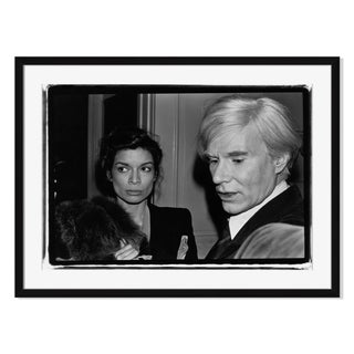 "Andy Warhol & Bianca Jagger" by Fred W. McDarrah For Sale