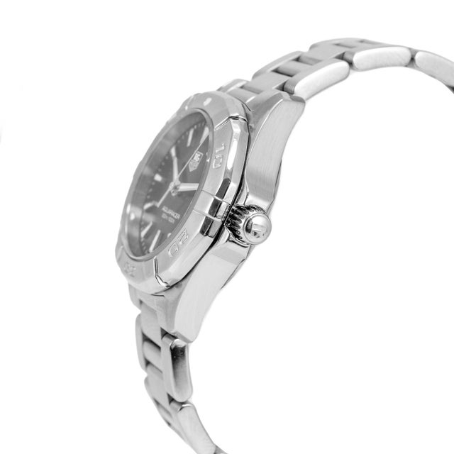 Tag Heuer Ladies Tag Heuer Aquaracer 27mm way1410.ba0920 Black Dial Steel Quartz Watch For Sale - Image 4 of 11