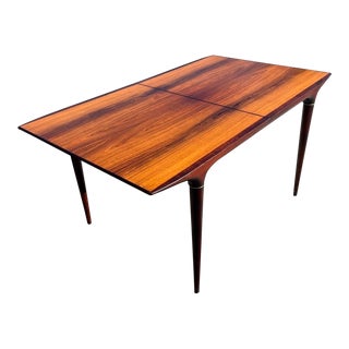 1960s Svante Skogh for Seffle Sweden Rectangular 'Cortina' Rosewood Dining Table with 2 Leaves For Sale