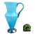 Vintage Balboa Venetian Sky Blue Glass Vase / Ewer With Original Label For Sale