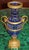 Late 19th Century Pair of Late 19th Century Neoclassical Russian Bronze & Cut Cobalt Glass Vases For Sale - Image 5 of 17