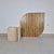 1970s Mid-Century Coffee Table in Travertine and Olive Wood Veneer, 1970s For Sale - Image 5 of 12