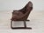 Textile Brown Leather Lounge Chair by Ake Fribytter for Nelo Sweden, 1970s For Sale - Image 7 of 18