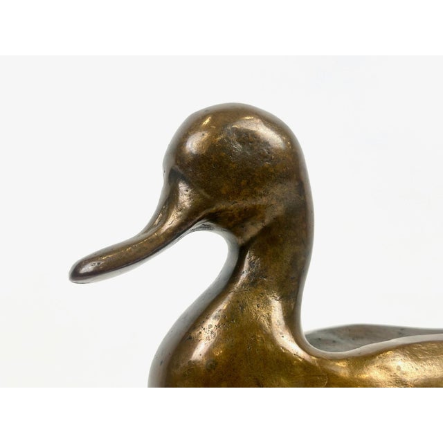 Antique Bronze Duck Figure, 19th Century For Sale - Image 3 of 14