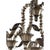 Venetian modern smoked-fumè “ca’ rezzonico” murano glass chandelier . traditional arms in "ca' rezzonico" in a new linear...