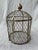 Boho Chic Vintage Indoor Wire Birdcage Garden Cloche For Sale - Image 3 of 17