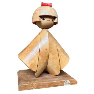 Vintage Bamboo Kokeshi Doll, Japan, 1960s For Sale