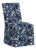 Slipcover Dining Chair in Leopard Blue For Sale