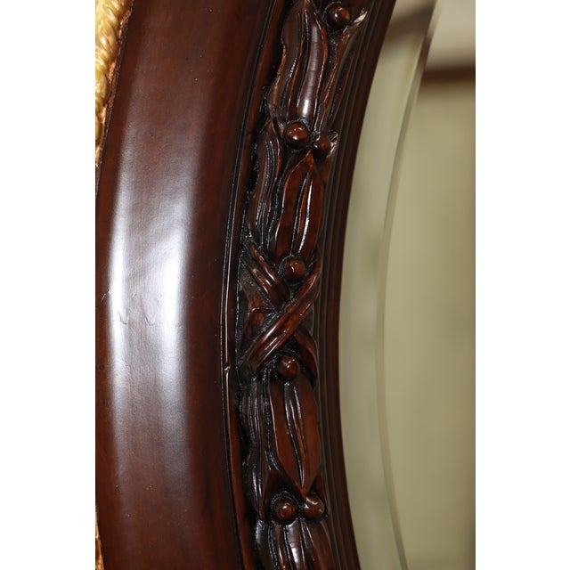 William Switzer Edwardian Style Round Wall Mirror For Sale - Image 14 of 14