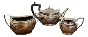 Edwardian Silver Plated Tea Set, 1900s, Set of 3
