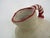 White and Red Stoneware Pitcher, 1970s For Sale - Image 4 of 9