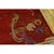 1920s Red Floral Antique Chinese Art Deco Water Bird Rug 8'2" X 9'8" Wool Carpet For Sale - Image 10 of 10