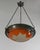 Art Deco Large French Art Deco Pendant Light by Le Verre Francais Schneider - 1925 Cameo Chandelier France For Sale - Image 3 of 17