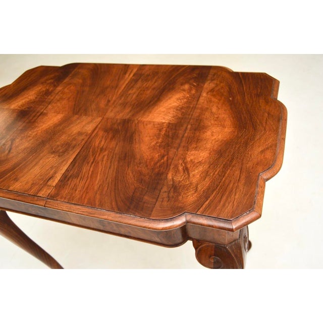 Figured Walnut Occasional Side Table, 1920s For Sale - Image 9 of 11