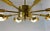 Italian Art Deco Murano Glass & Brass Ceiling Lamp For Sale - Image 12 of 17