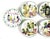 1970s 1970s L Godinger-“ New in the Box” Porcelain-Canapé Plates – Set of Four For Sale - Image 5 of 8