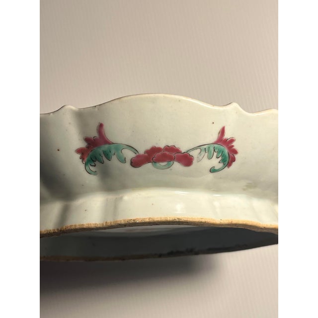 Yellow Circa 1930s Chinese Republic Era Famille Jaune Footed Dish Qianlong Mark For Sale - Image 8 of 12