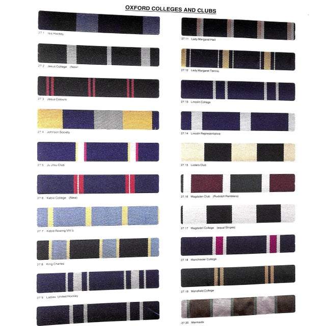 Paper "Club and Regimental Colours. Pattern Book W/ 1000 Swatches W/ 48 Additional Swatches of Historic Club" 1995 Gissop, Peter For Sale - Image 7 of 18