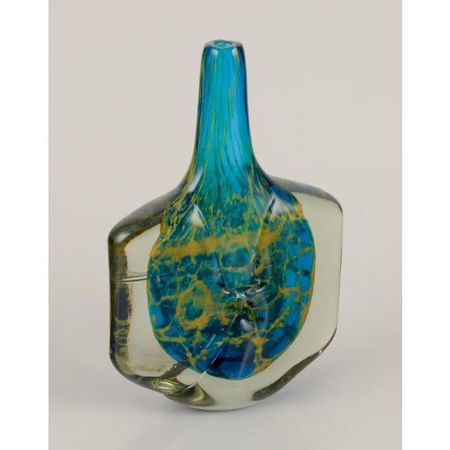 Malta Art Glass Vase, 1970s For Sale - Image 6 of 10