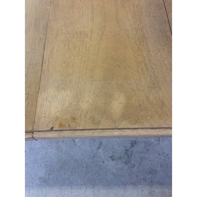 Mid Century Modern Blonde Dining Table With 3 Leafs For Sale - Image 15 of 16