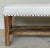 Contemporary Noir Co. Organic Modern White Sweden Bench For Sale - Image 3 of 6