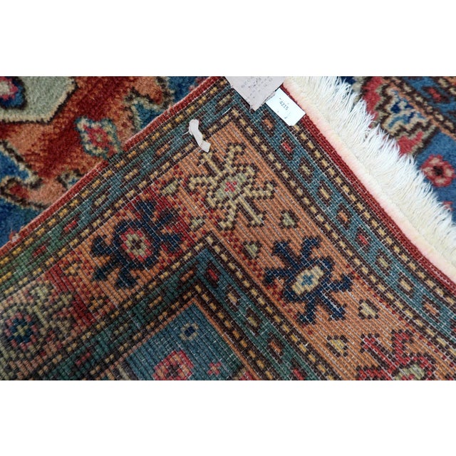 Tribal 1950s, Vintage German Tribal Style Wool Rug, Geometric Medallion, 3 X 5 For Sale - Image 3 of 10