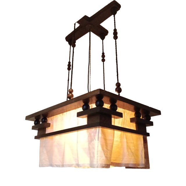Hague Style Pendant Lamp by Jan Wils for H. Pander & Zn, 1920s For Sale