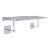 Billy Lucite/Nickel Shelf, 36" Wide For Sale