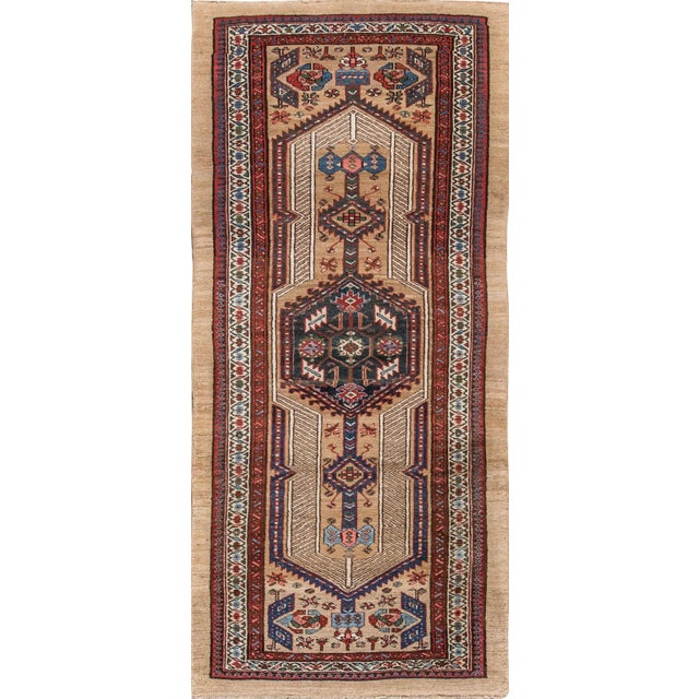 1950s Apadana Persian Serab Rug, 3'3" X 7'5" For Sale