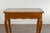 Wood French 19th Century Walnut Side Table with Leather Top and Long Lateral Drawer For Sale - Image 7 of 12