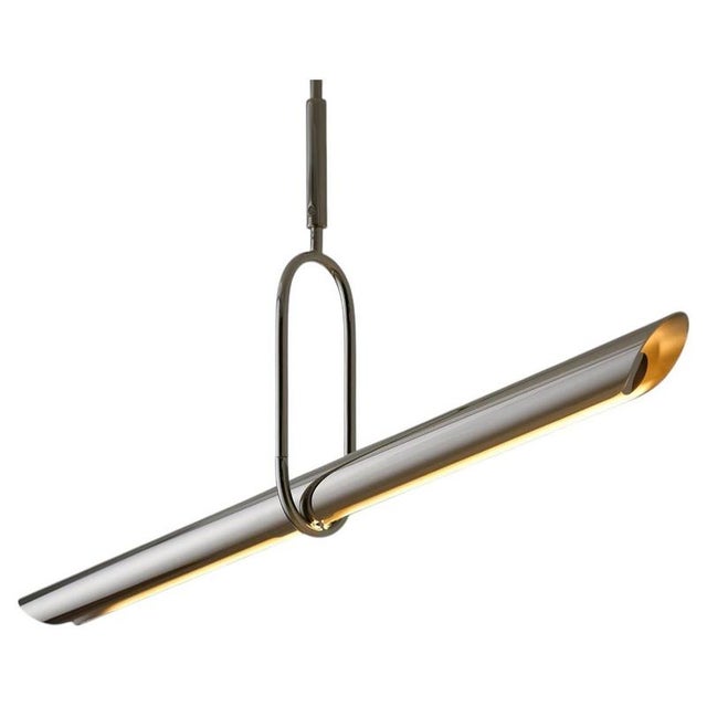 Oblong Calame Pendant Lamp by Jennifer Midoz For Sale - Image 12 of 12