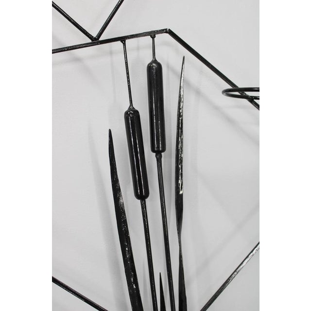 Mid-Century Black Metal Room Divider for Planters, 1970s For Sale - Image 13 of 16