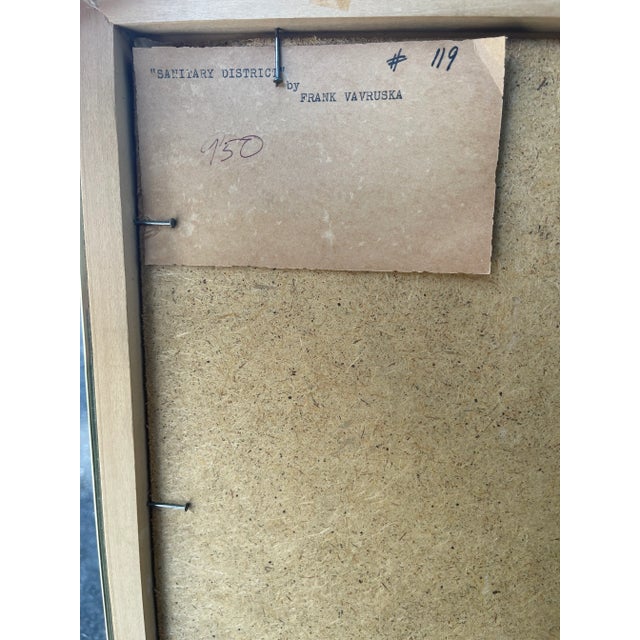 Abstract Midcentury Chicago Painting by Frank Vavruska For Sale - Image 3 of 4