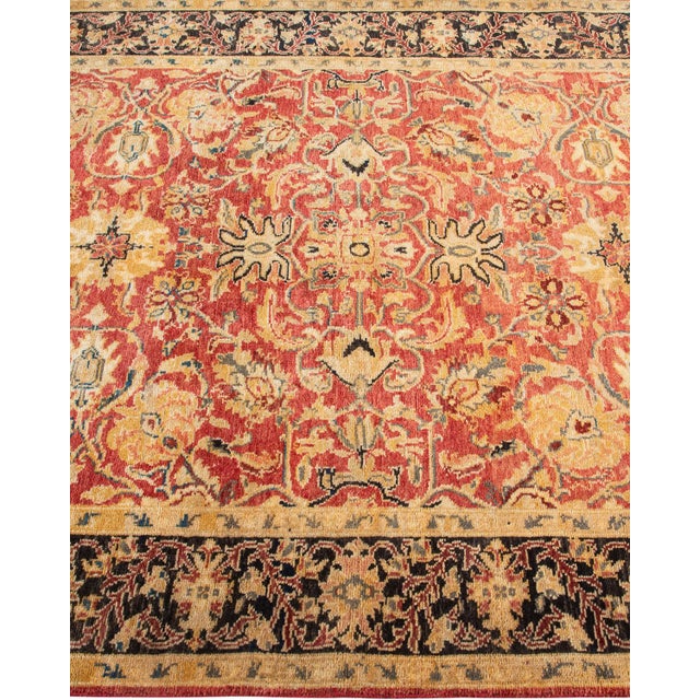 Solo Rugs Eclectic, One-of-a-Kind Hand-Knotted Area Rug - Orange, 4' 1" x 6' 4" For Sale - Image 4 of 8