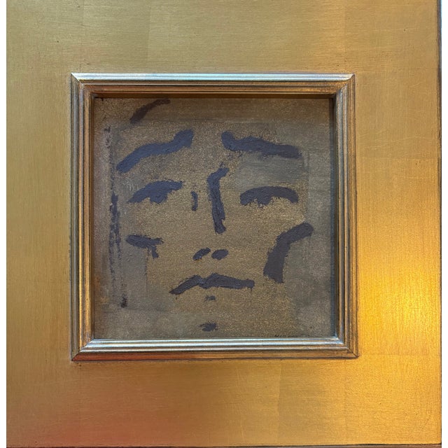 2026 McKenzie Dove Abstract Face in Plein Air Frame For Sale - Image 4 of 9