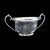 English Antique Sugar Dish & Creamer Duo, English Silver Plate, Coffee Service Set, 1920 For Sale - Image 3 of 12