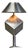 Large Postmodern Table Lamp in Brushed Steel, 1970s For Sale