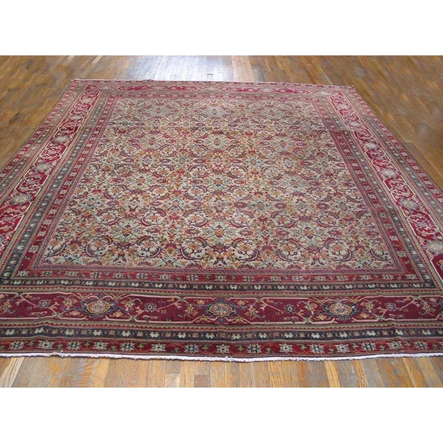 Indian Early 20th Century Indian Agra Carpet ( 10' x 11'10" - 305 x 360 ) For Sale - Image 3 of 5