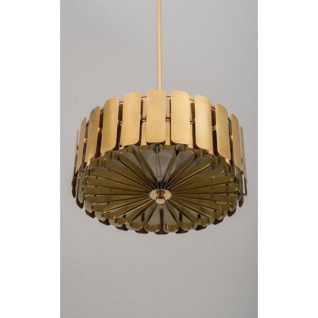 Metal Brass Pendant from Konsthantverk Tyringe, Sweden, 1960s For Sale - Image 7 of 11