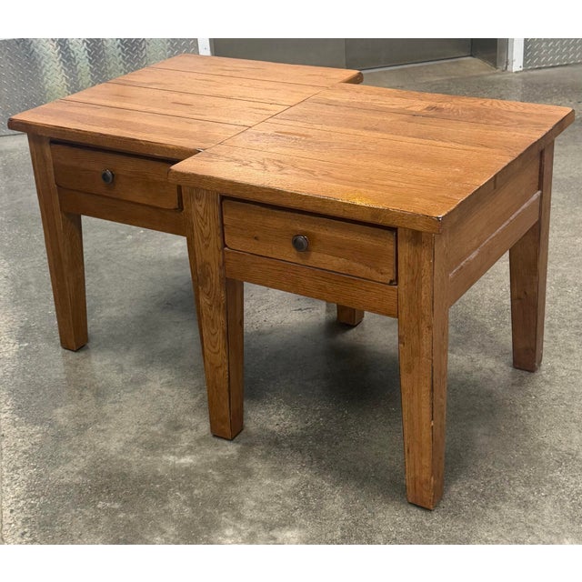 Broyhill Attic Heirloom Rustic Oak Farmhouse End Tables - A Pair For Sale - Image 12 of 12